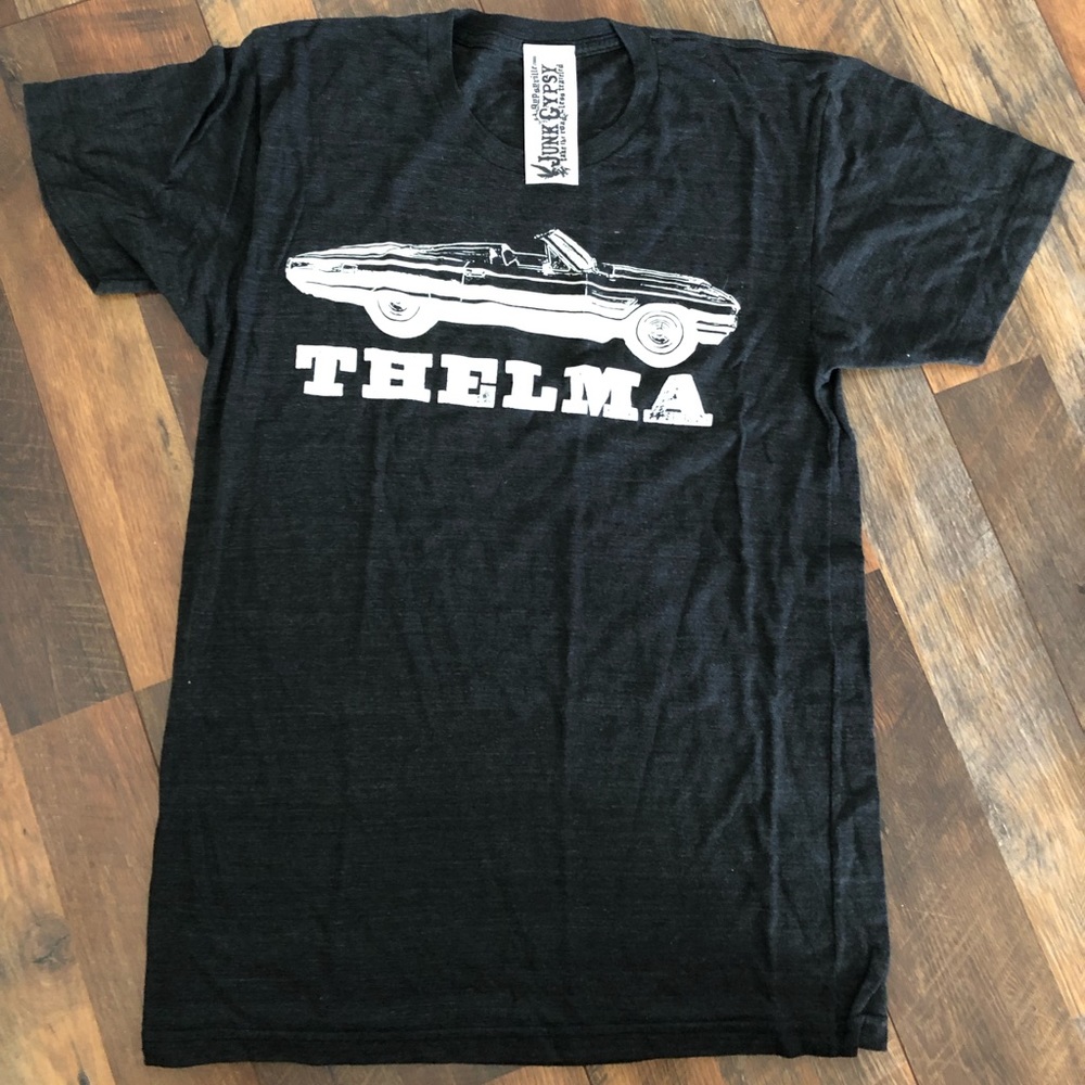 Unisex medium dark gray tee